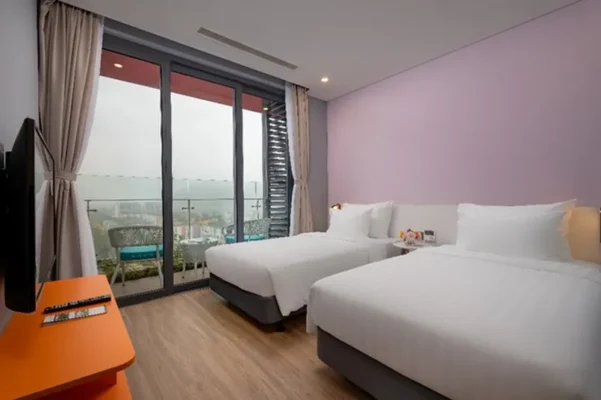 Phòng ngủ với 2 giường đơn